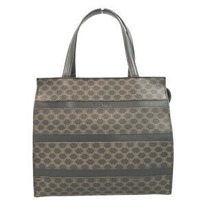 Celine Macadam canvas leather 2way bag Brown